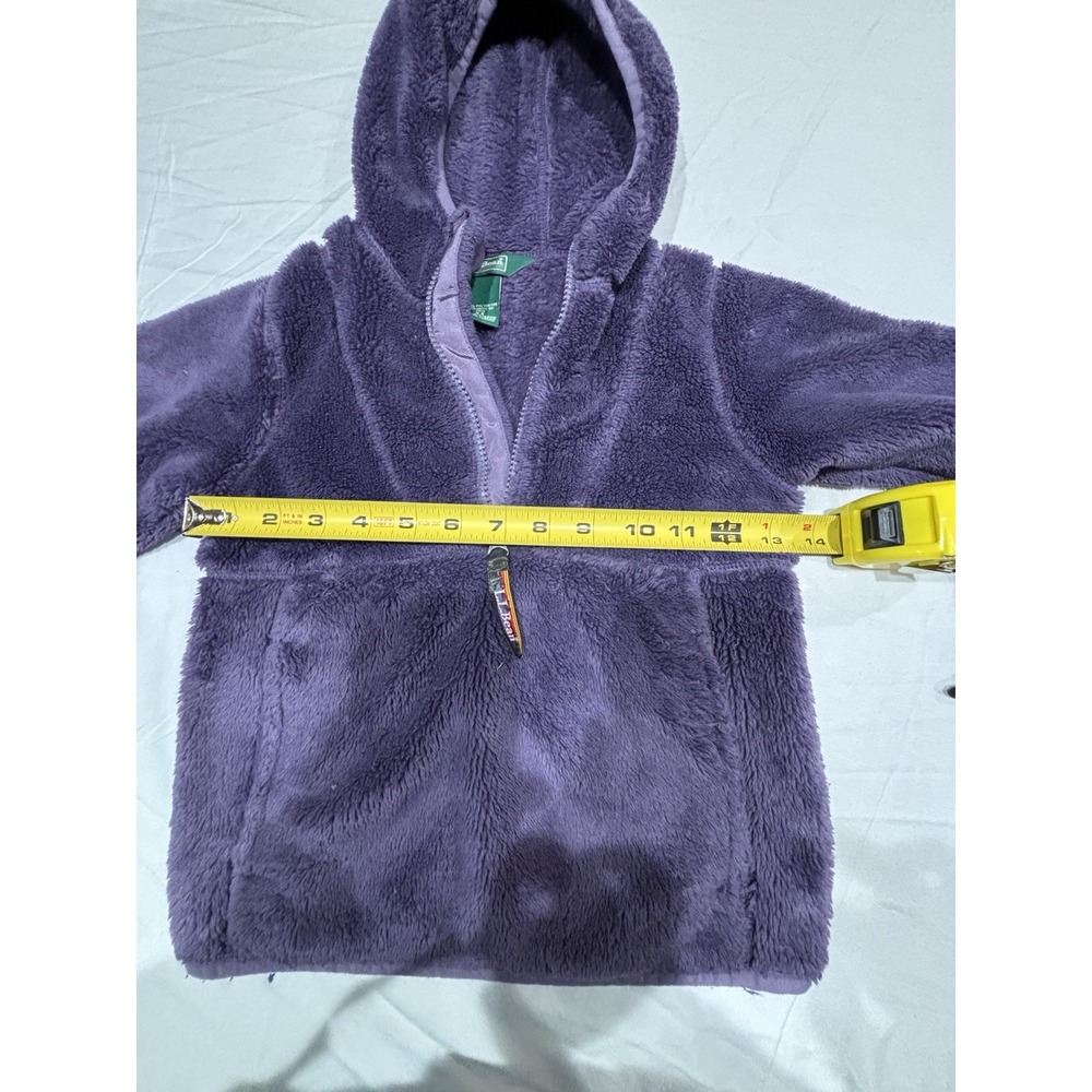 L L Bean Fleece 1/4 Zip Pullover Youth Purple Size 4 - Picture 10 of 15